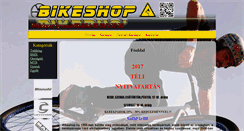 Desktop Screenshot of bikeshop.hu